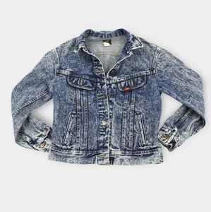 VINTAGE LEE Acid wash denim jacket